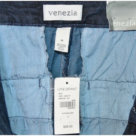 Venezia Lane Bryant Secret Slimmer Denim Trouser Jeans Size 16 - Picture 9 of 9